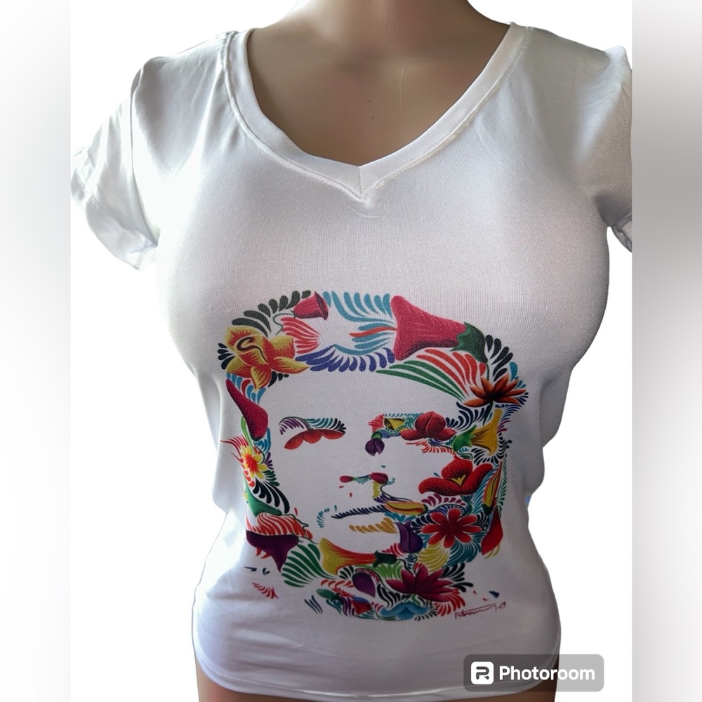 Women’s V- Neck T shirt in a size medium